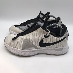 Nike PG 4 Team Basketball Shoes White Wolf Grey CK5828-100 Men's 8.5 Sneakers